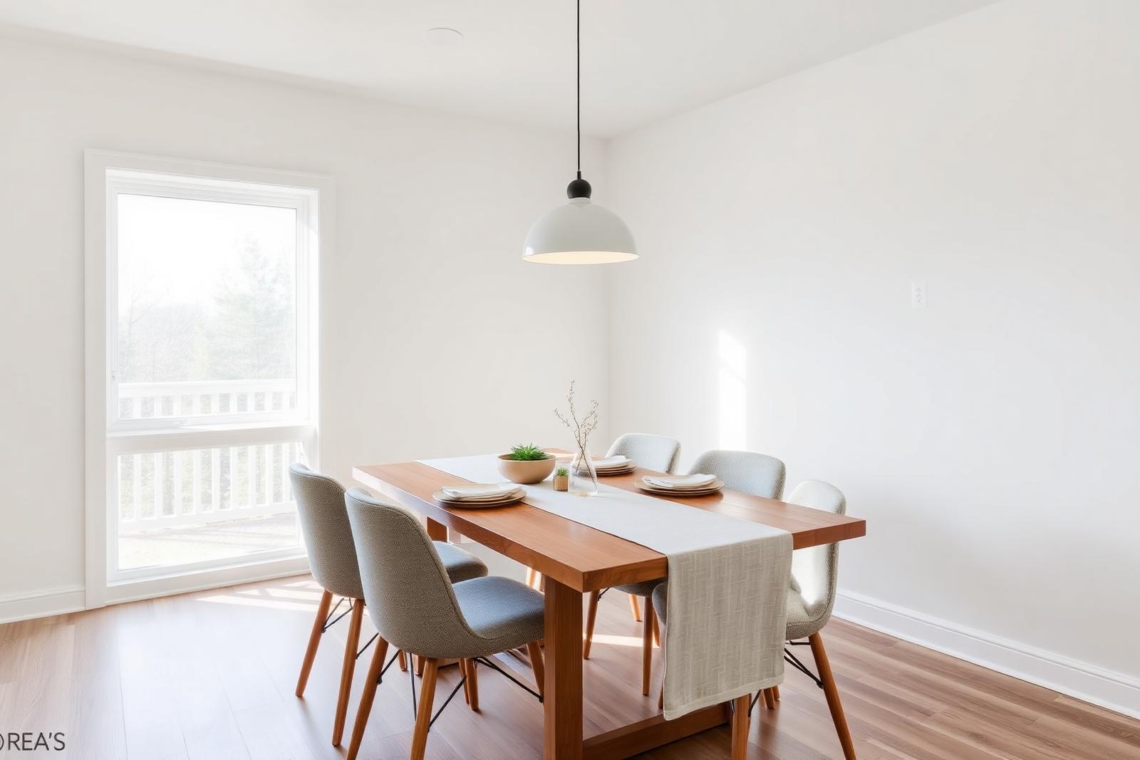 Bright dining area